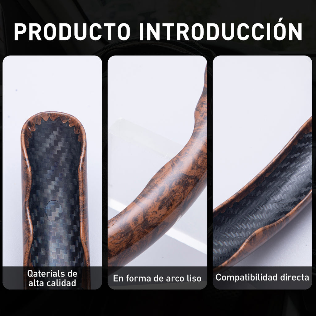 Universal Wood Grain Anti-Slip Car Steering Wheel Cover - BoLanAutoAccessories