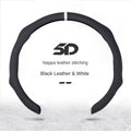 9D Nappa Leather Anti-Slip Universal Steering Wheel Cover For D-Type - BoLanAutoAccessories