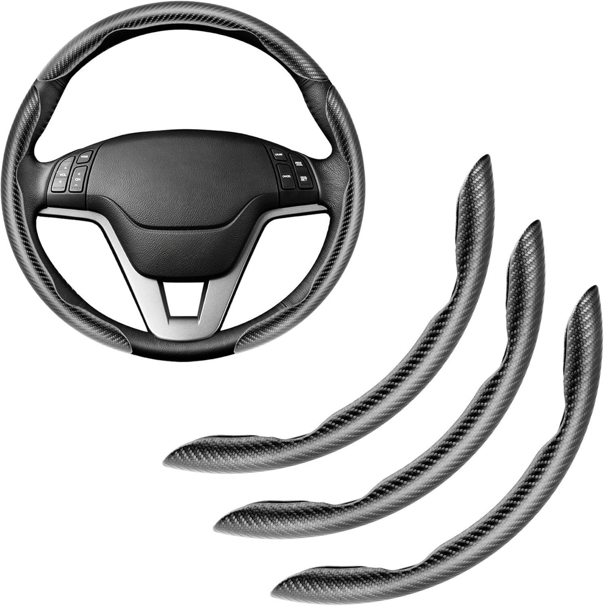 carbon fiber steering wheel cover