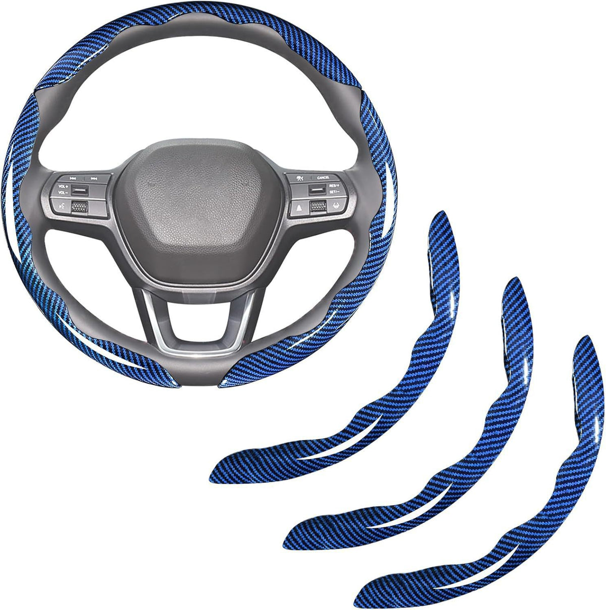 Carbon Fiber Non-Slip Steering Wheel Cover Universal Fit For All Vehicles - BoLanAutoAccessories