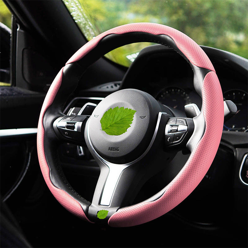 Nappa Leather Anti-Slip Universal Steering Wheel Cover - BoLanAutoAccessories