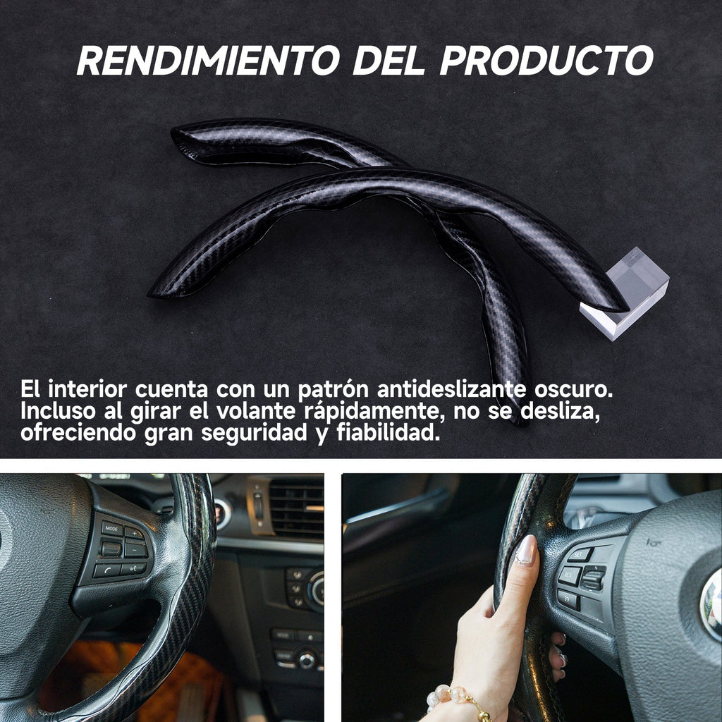 Carbon Fiber Non-Slip Steering Wheel Cover Universal Fit For All Vehicles - BoLanAutoAccessories
