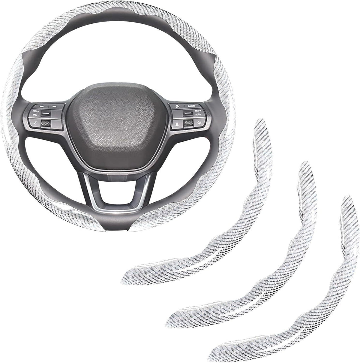 Carbon Fiber Non-Slip Steering Wheel Cover Universal Fit For All Vehicles - BoLanAutoAccessories