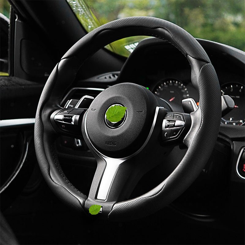 Nappa Leather Anti-Slip Universal Steering Wheel Cover - BoLanAutoAccessories