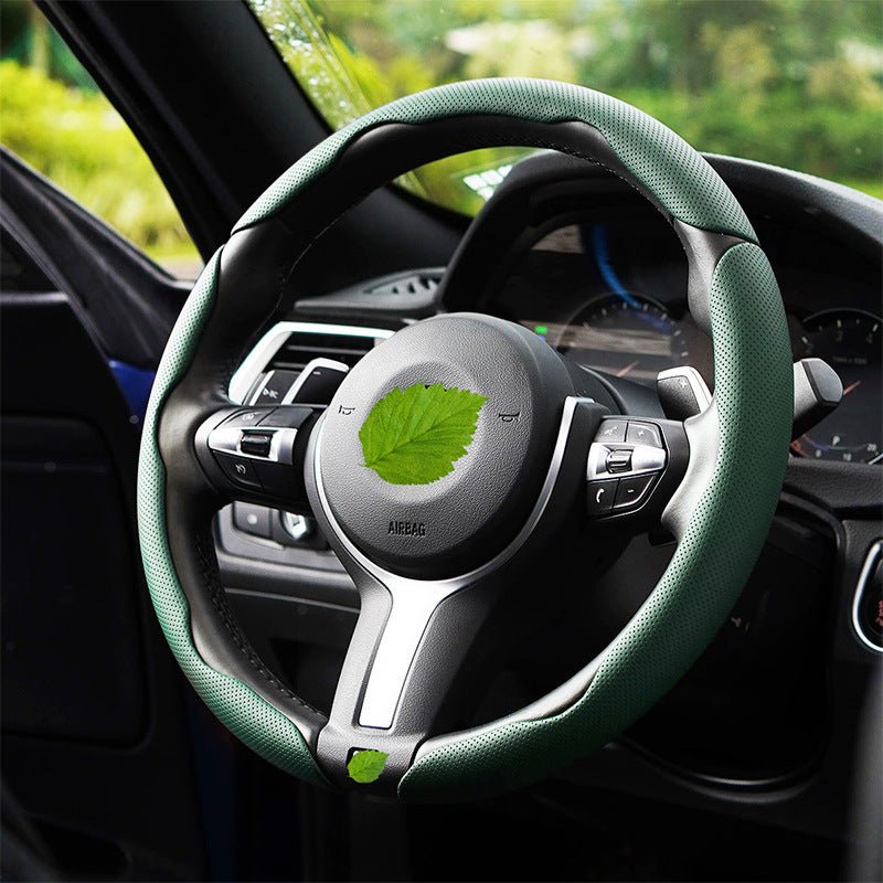 Nappa Leather Anti-Slip Universal Steering Wheel Cover - BoLanAutoAccessories