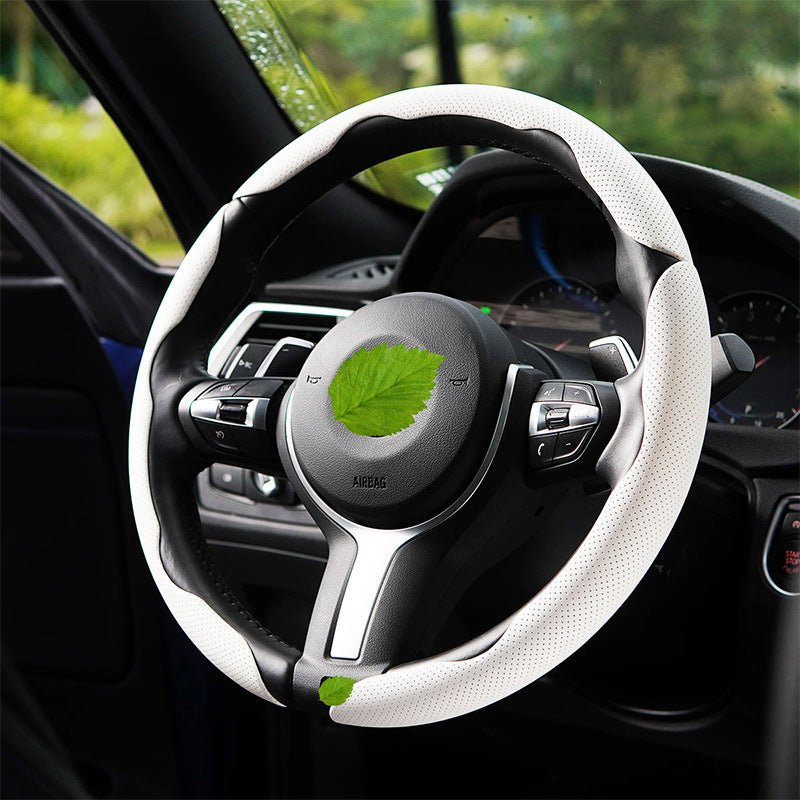Nappa Leather Anti-Slip Universal Steering Wheel Cover - BoLanAutoAccessories