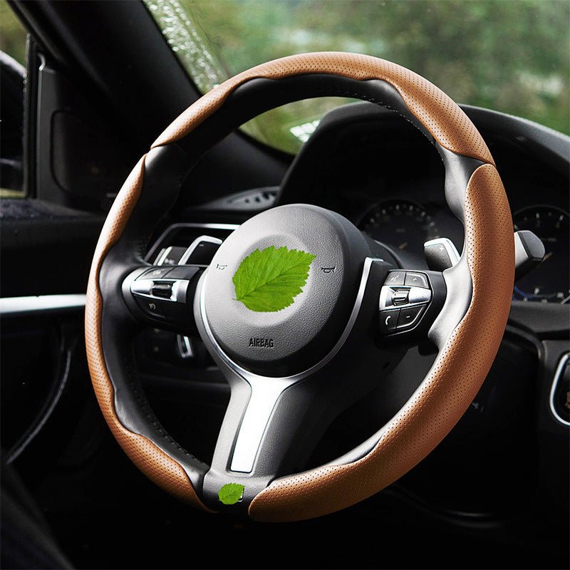 Nappa Leather Anti-Slip Universal Steering Wheel Cover - BoLanAutoAccessories