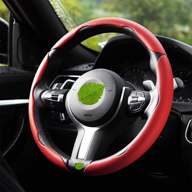 Nappa Leather Anti-Slip Universal Steering Wheel Cover - BoLanAutoAccessories