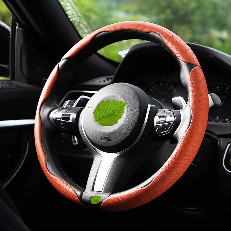 Nappa Leather Anti-Slip Universal Steering Wheel Cover - BoLanAutoAccessories