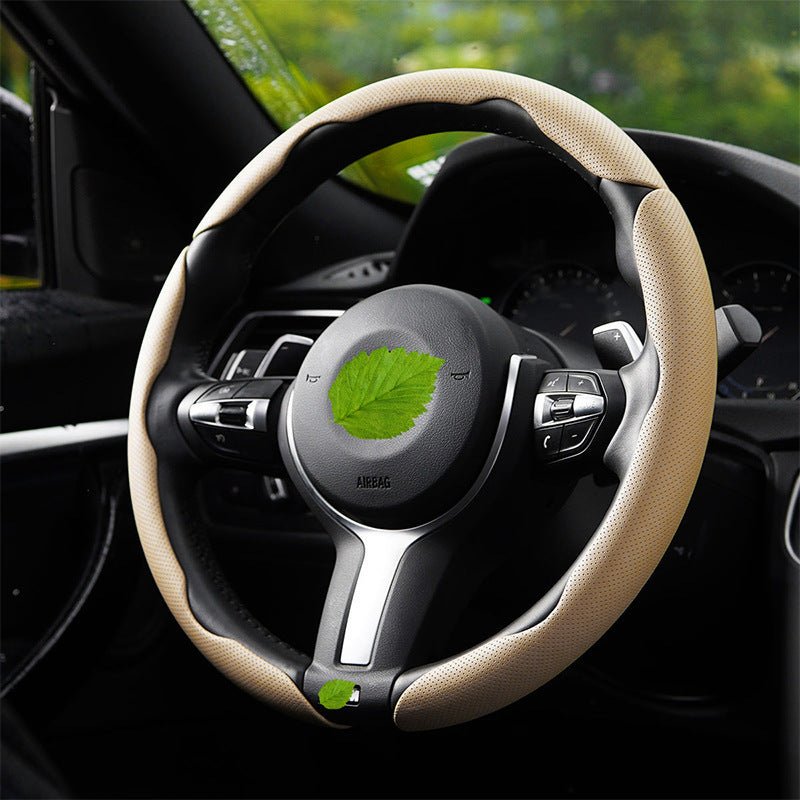 Nappa Leather Anti-Slip Universal Steering Wheel Cover - BoLanAutoAccessories