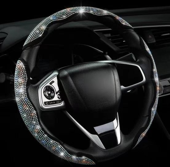 Premium Bling Rhinestone Anti-slip Universal Steering Wheel Cover - BoLanAutoAccessories