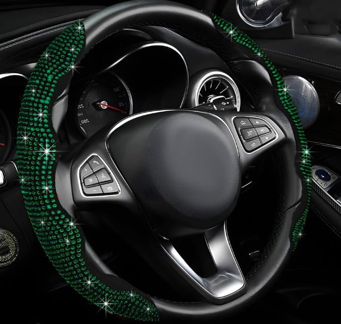 Premium Bling Rhinestone Anti-slip Universal Steering Wheel Cover - BoLanAutoAccessories