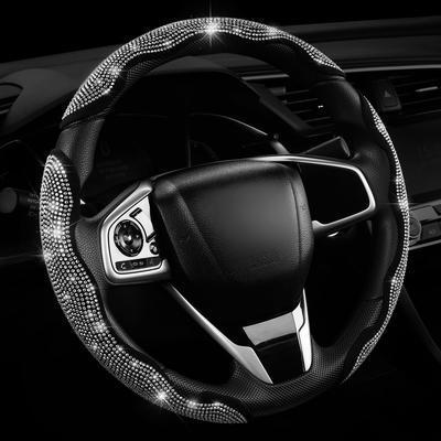Premium Bling Rhinestone Anti-slip Universal Steering Wheel Cover - BoLanAutoAccessories