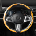 Premium Wood Grain Microfiber PU Steering Wheel Cover 3 Cutout Openings Anti-Slip Universal - BoLanAutoAccessories