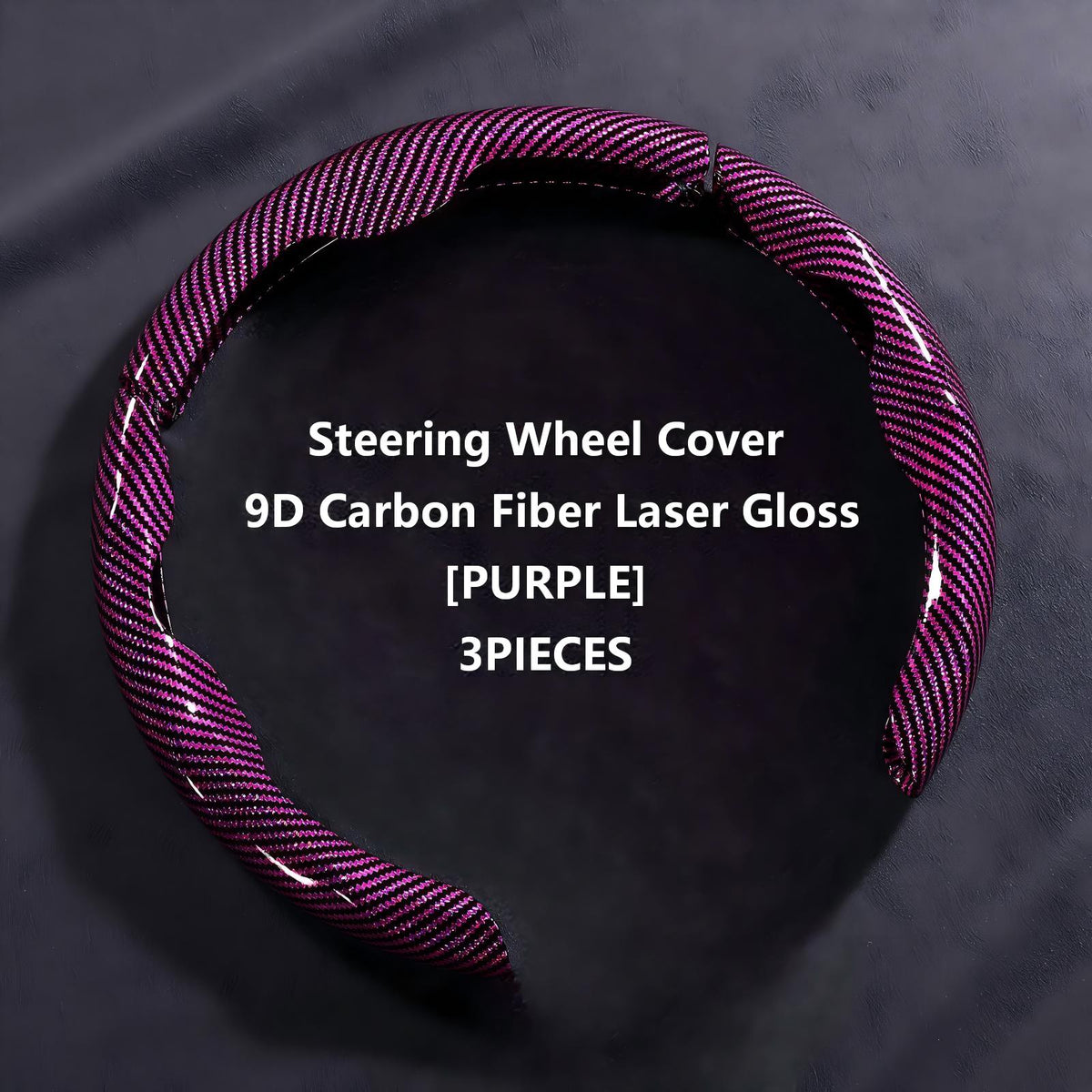 Universal 9D Carbon Fiber Steering Wheel Cover Non-Slip Car Interior Accessory - BoLanAutoAccessories