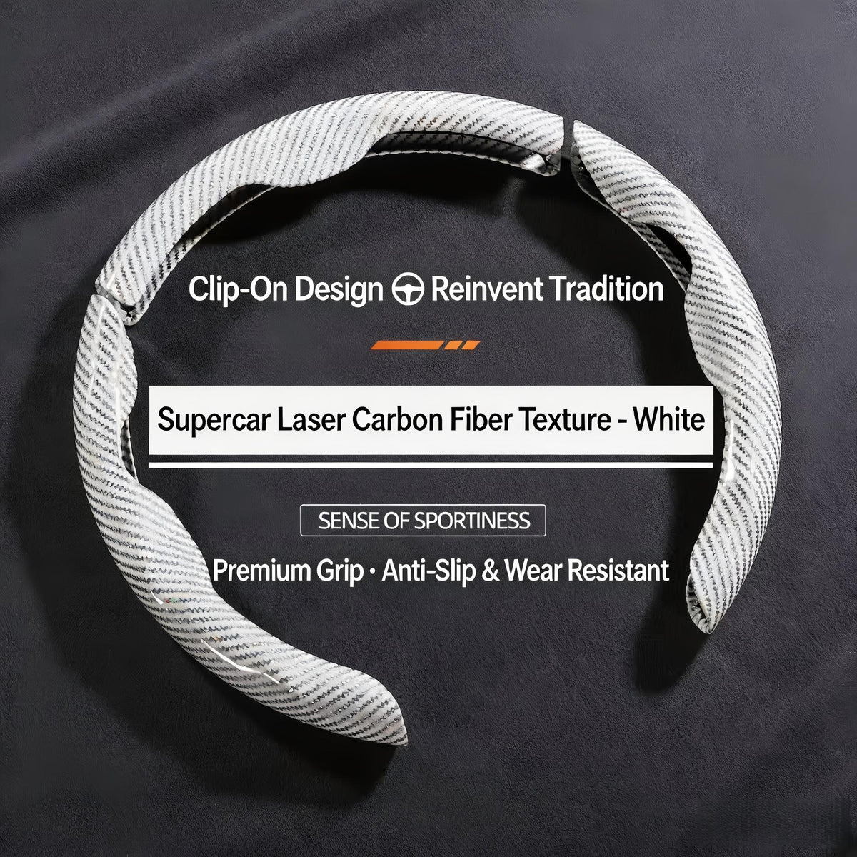 Universal 9D Carbon Fiber Steering Wheel Cover Non-Slip Car Interior Accessory - BoLanAutoAccessories
