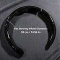Universal 9D Carbon Fiber Steering Wheel Cover Non-Slip Car Interior Accessory - BoLanAutoAccessories