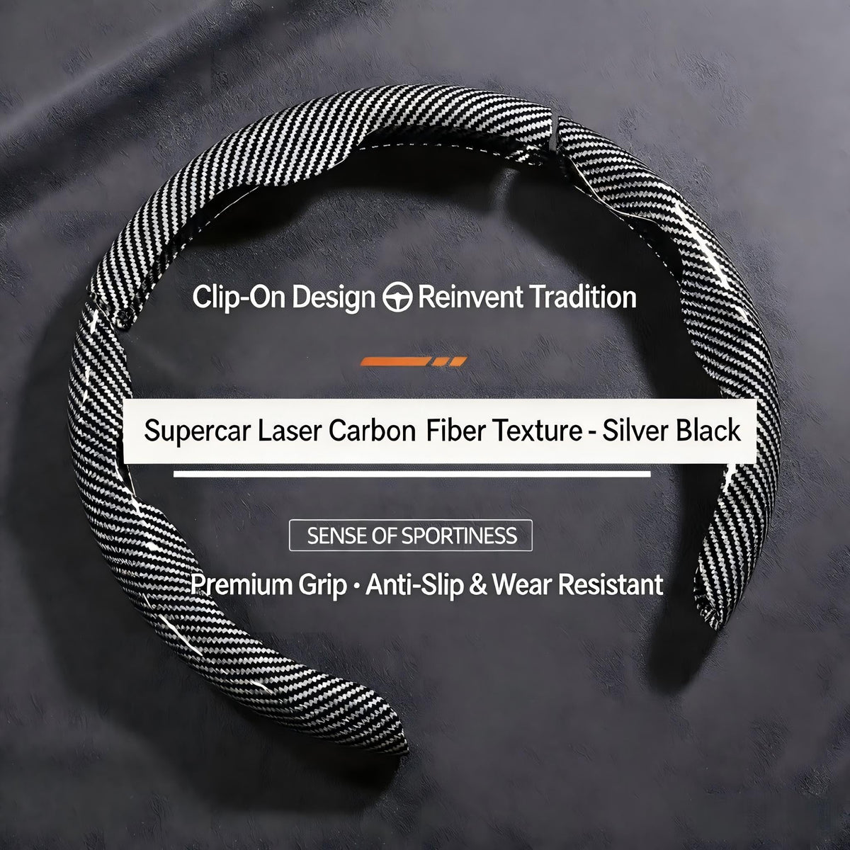 Universal 9D Carbon Fiber Steering Wheel Cover Non-Slip Car Interior Accessory - BoLanAutoAccessories