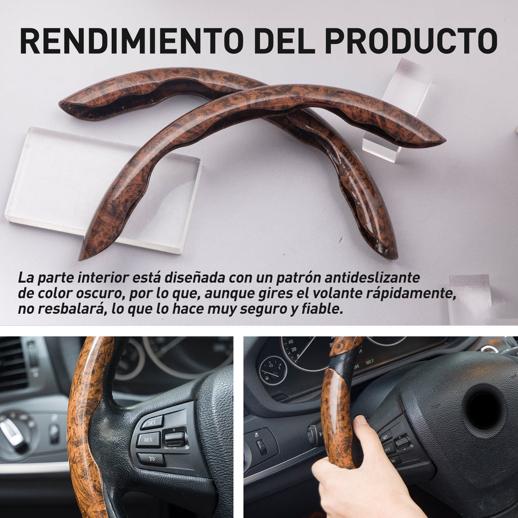 Universal Wood Grain Anti-Slip Car Steering Wheel Cover - BoLanAutoAccessories
