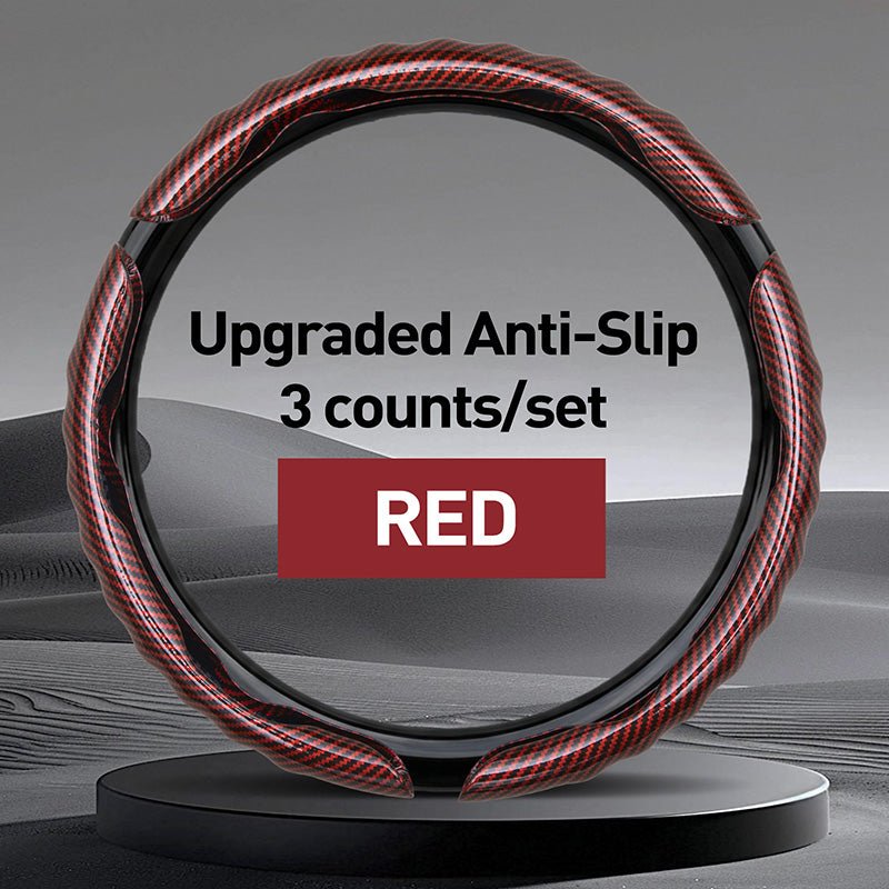 Wavy Grip Steering Wheel Cover Anti-slip Sport Protector - BoLanAutoAccessories