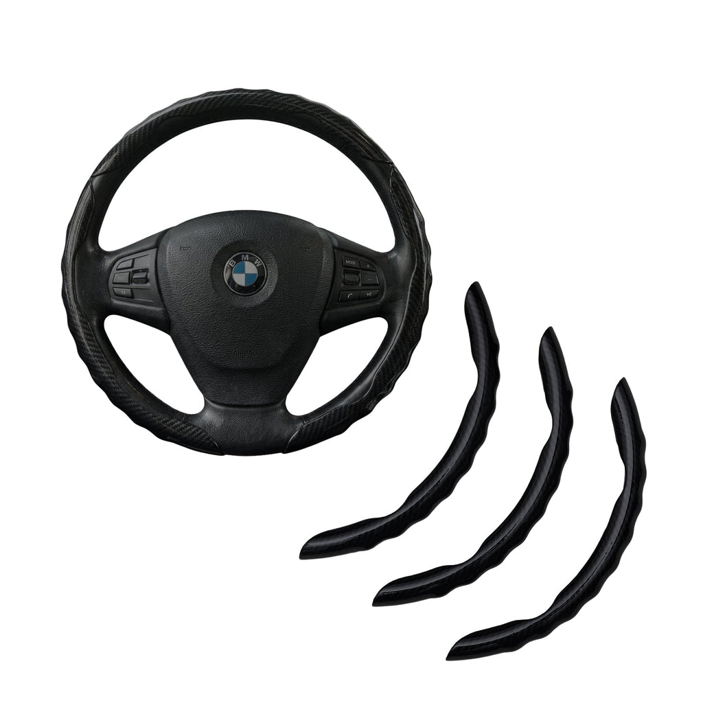 Wavy Grip Steering Wheel Cover Anti-slip Sport Protector - BoLanAutoAccessories
