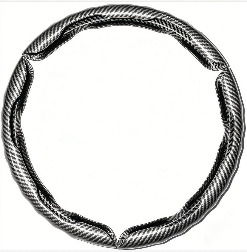 Wavy Grip Steering Wheel Cover Anti-slip Sport Protector - BoLanAutoAccessories